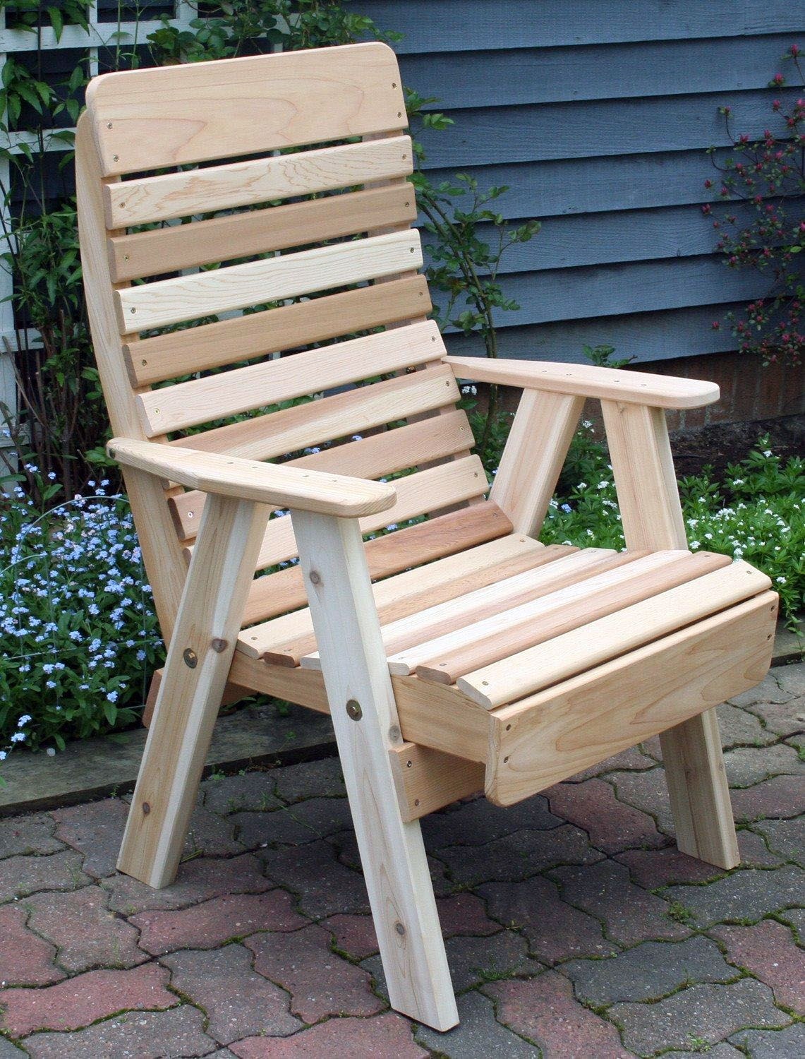 садовое кресло из доски