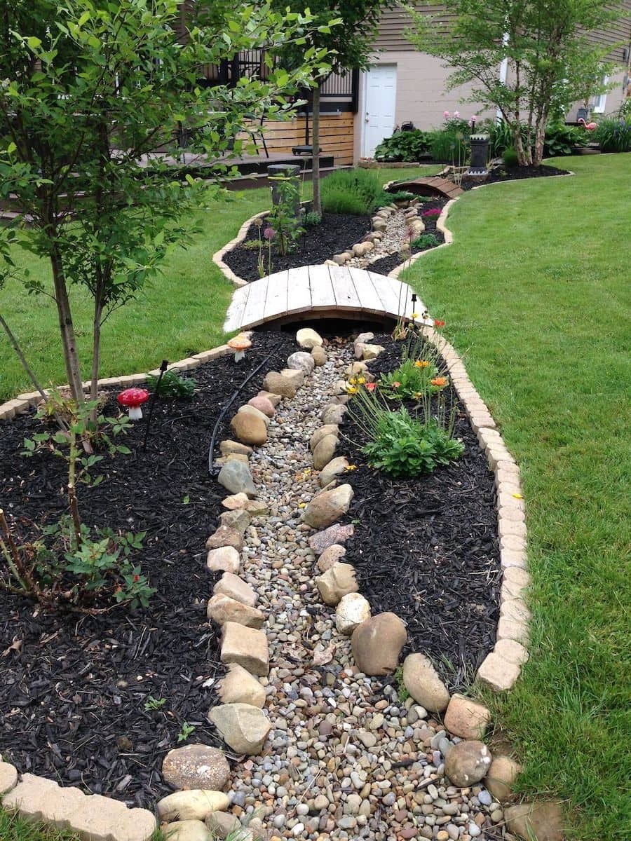 Сухой ручей на даче