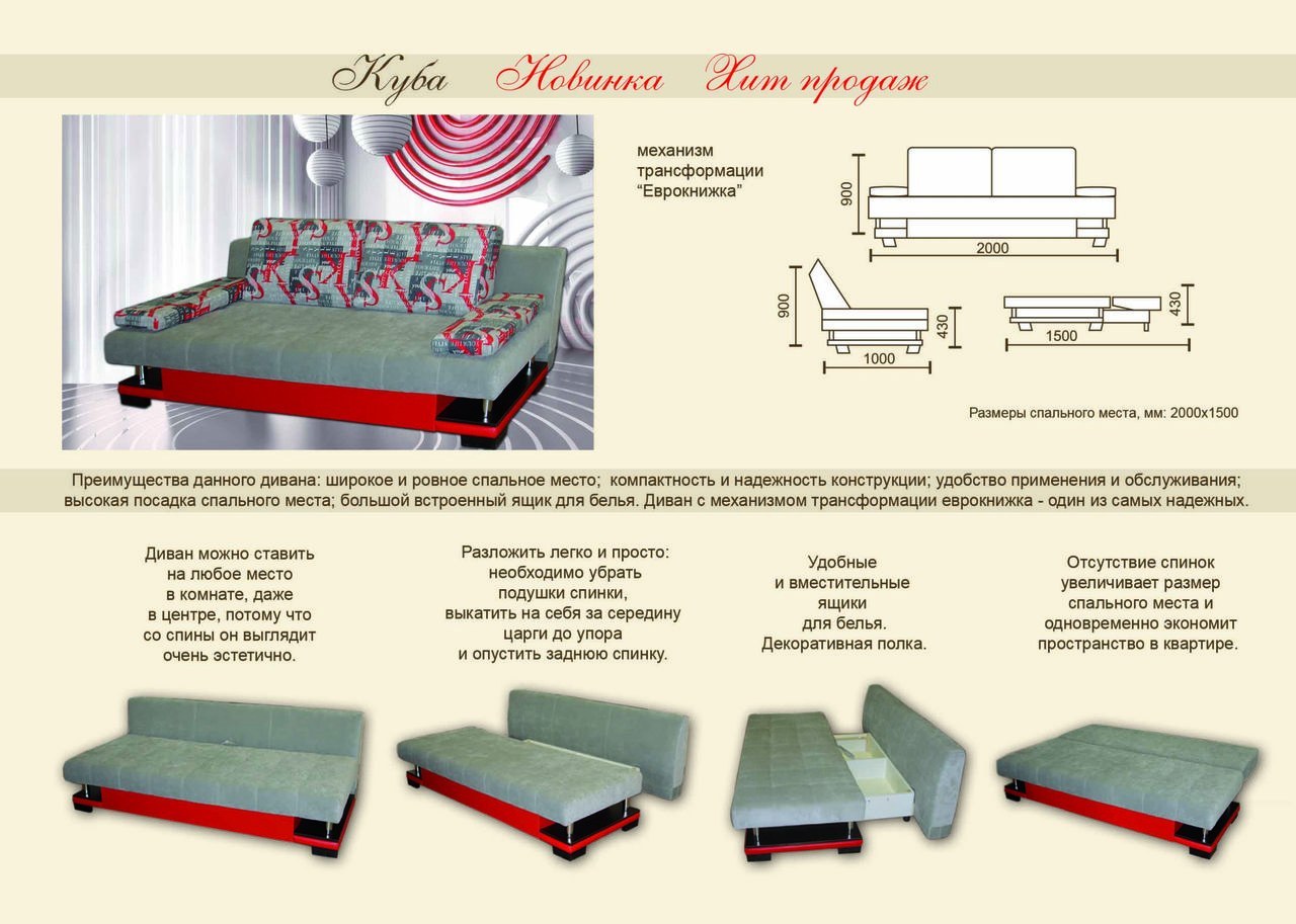 Какие бывают диваны по трансформации фото и названия