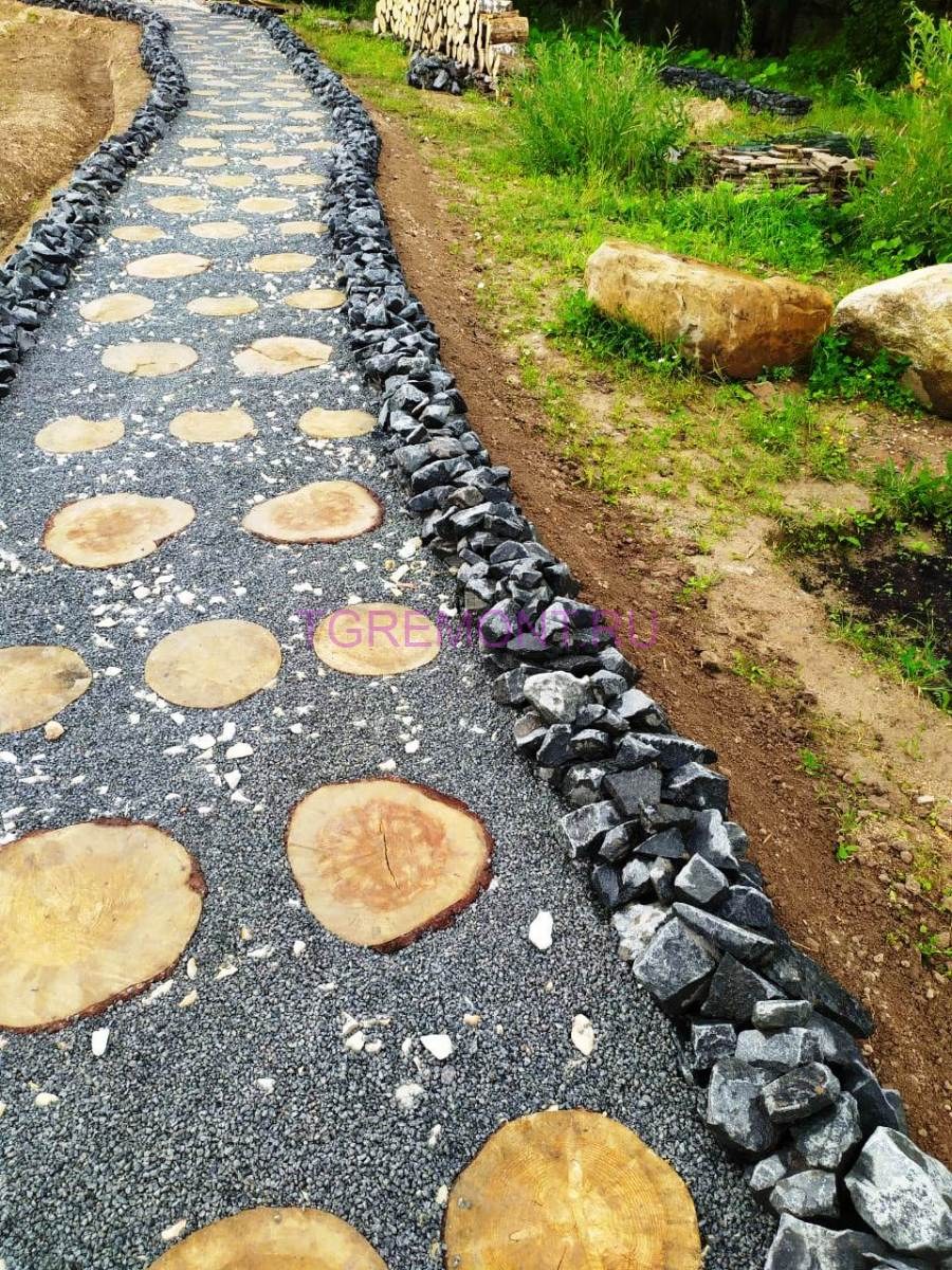 Садовые дорожки из гравия