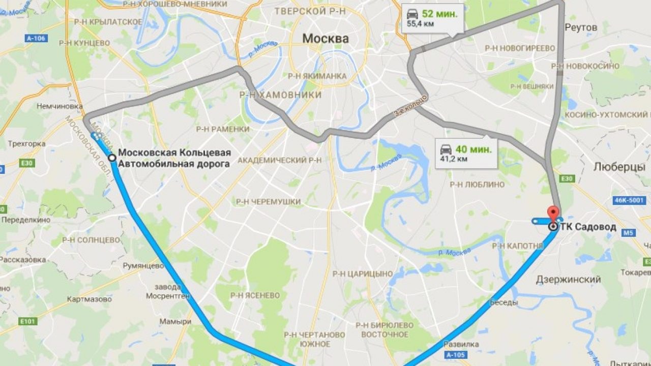 рублевка на карте москвы