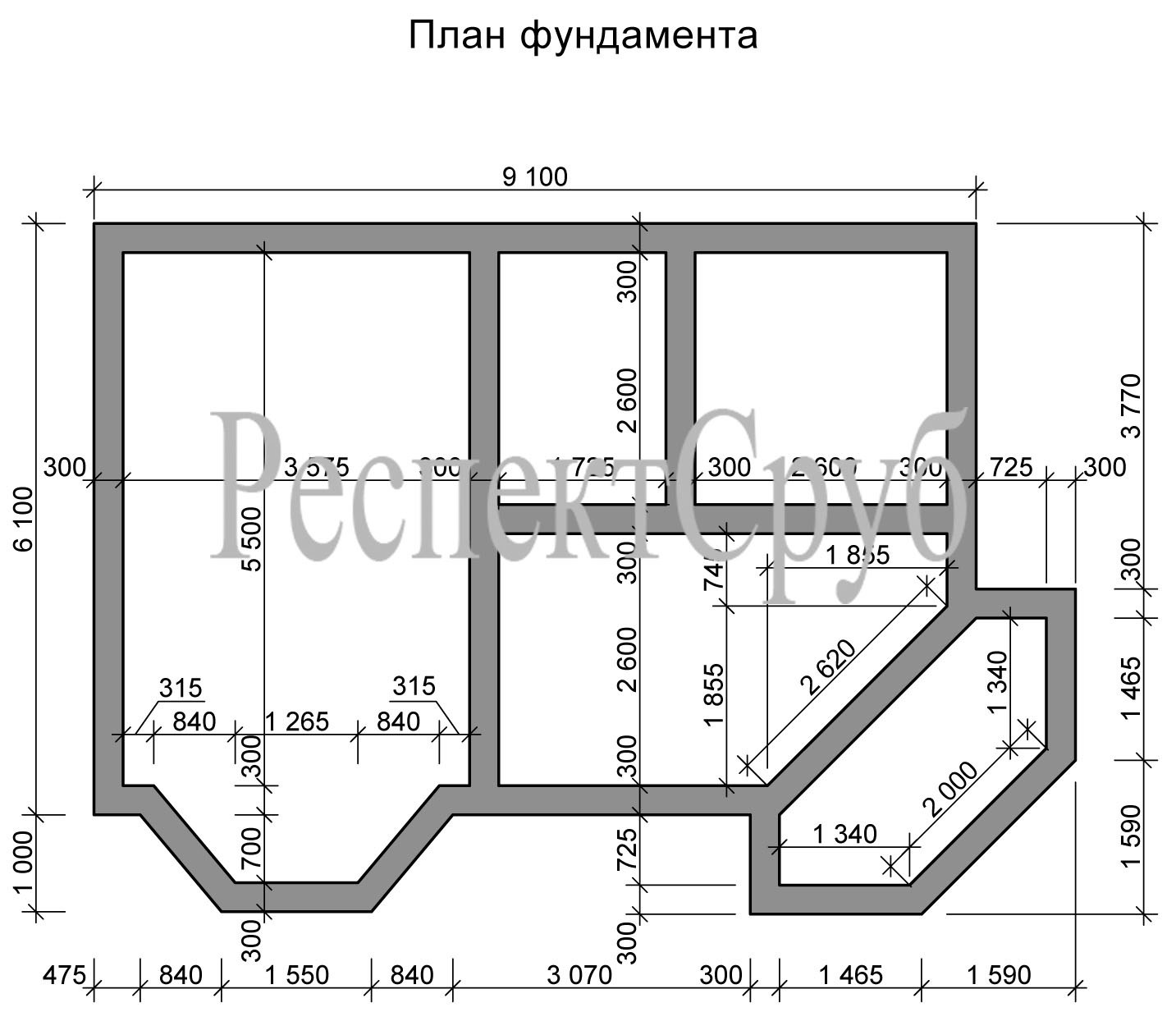 Лоджия план чертеж