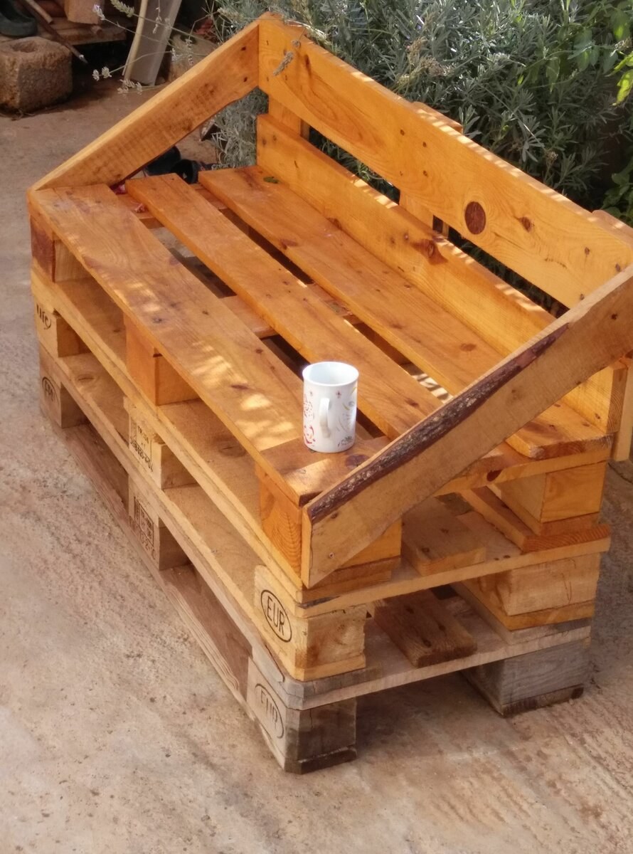 Дачная мебель из поддонов