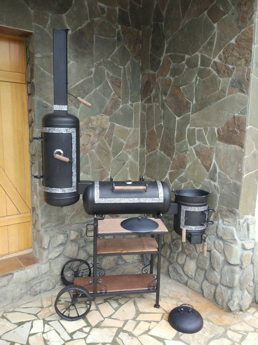 Смокер из ГАЗ баллонов