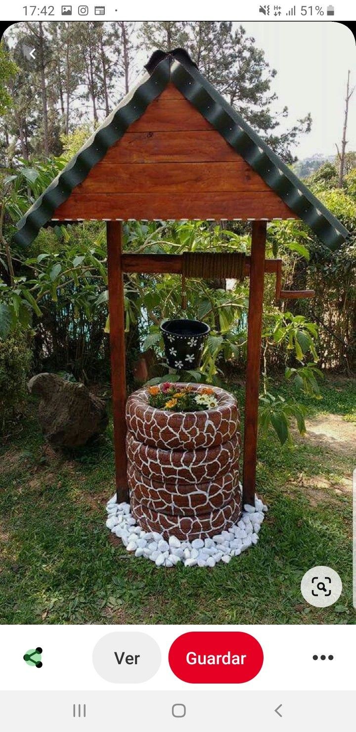 Колодец в интерьере сада