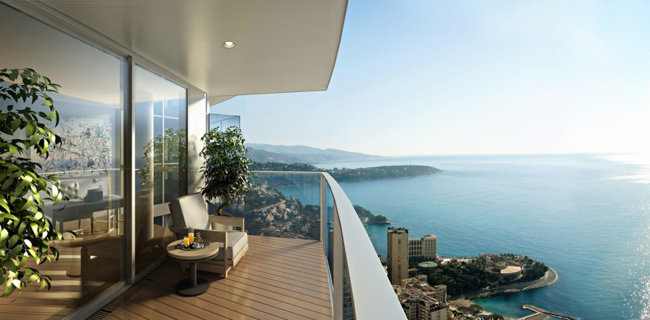 Пентхаус на вершине небоскреба Одеон, Монако