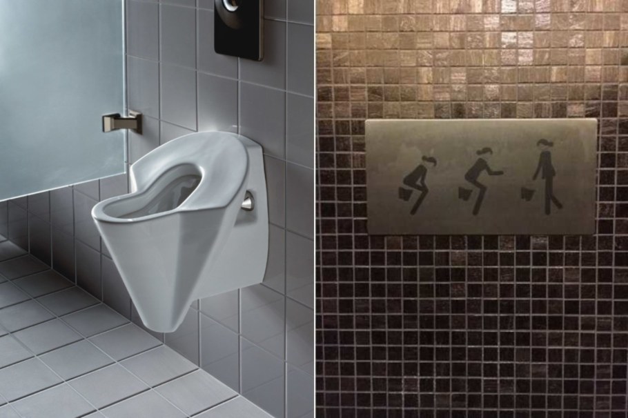 Женский писсуар настенный