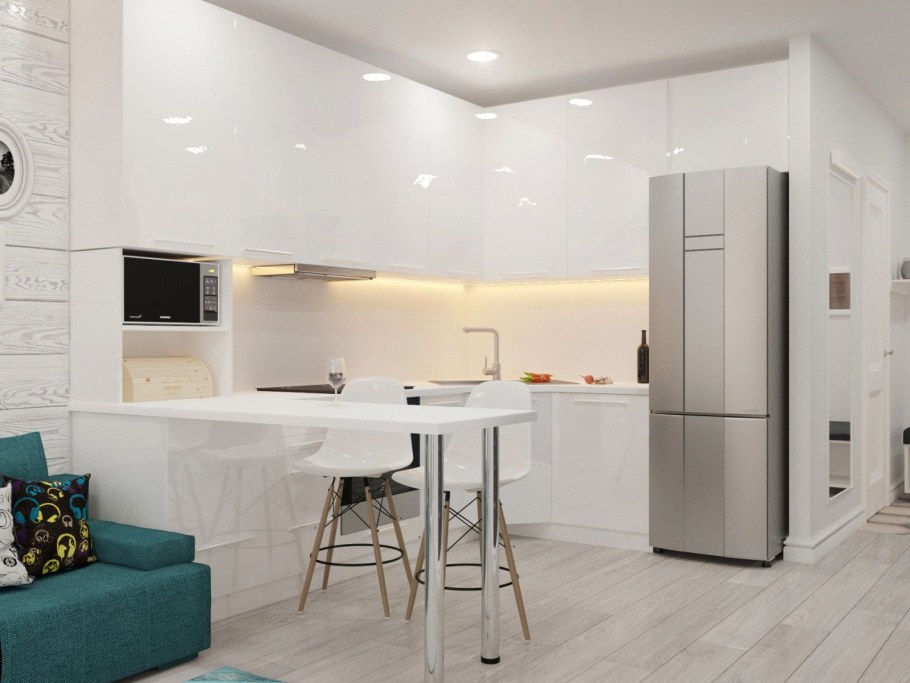 Интерьер квартиры студии 27кв