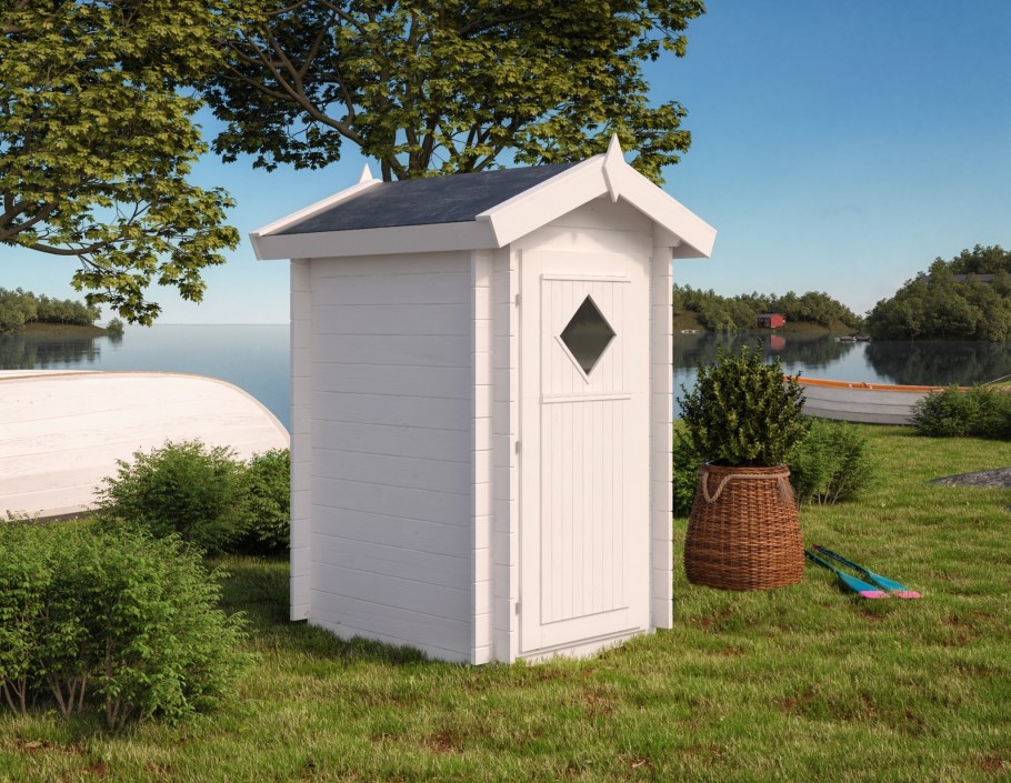 Красивый туалет на даче