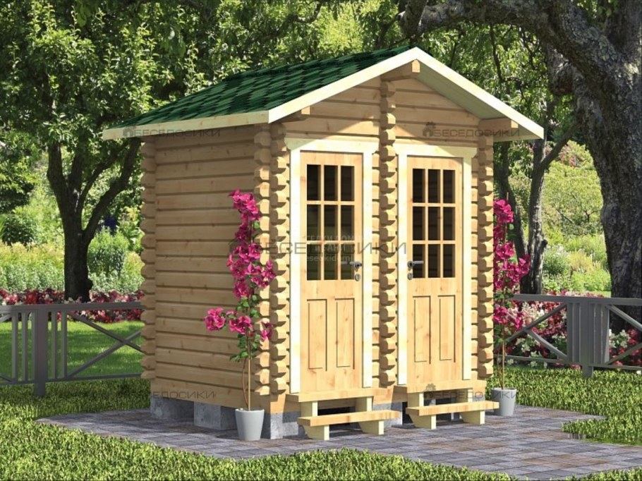 Туалет 1х1.5 дачный