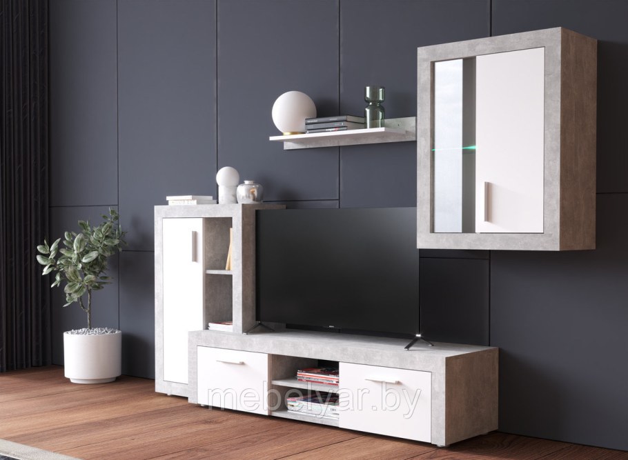 Полка Интерлиния Loft lt-п1 (дуб золотой/антрацит)