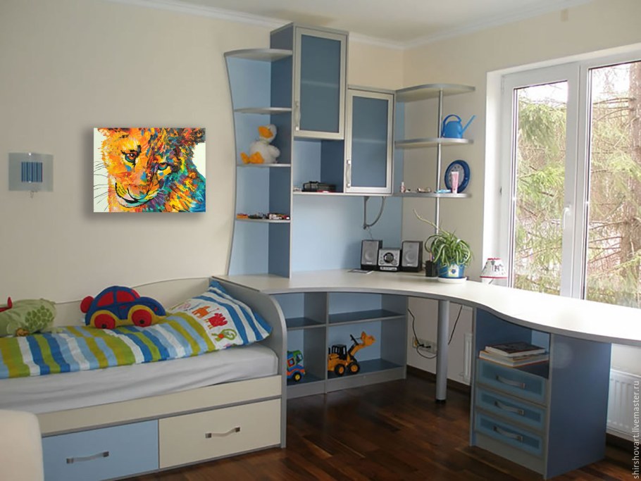 Гостиная Вега карельская сосна