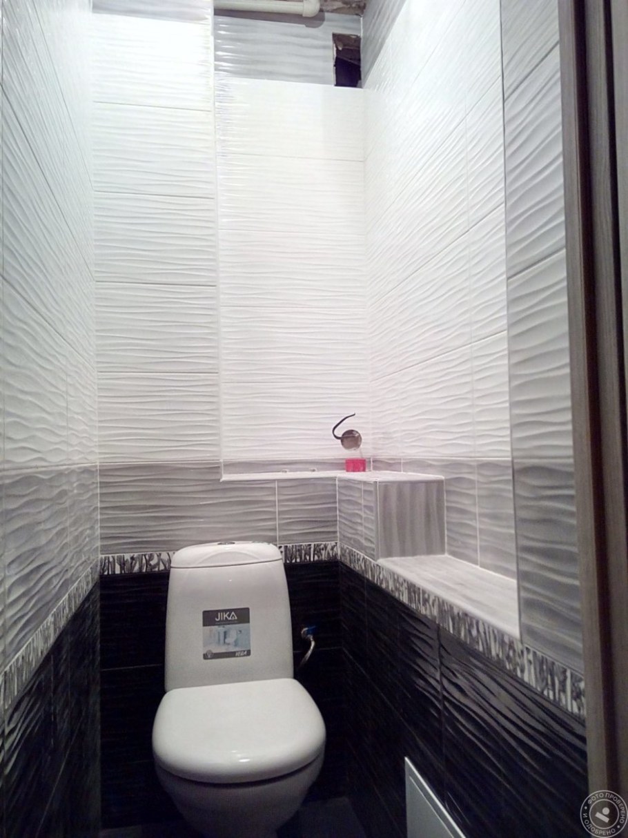 Отделка туалета панелями ПВХ