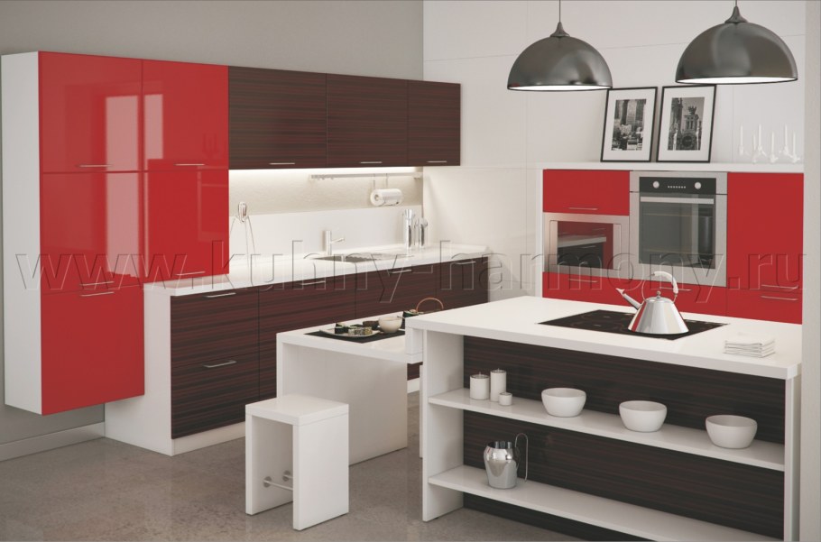 Кухня Модерн с ручками