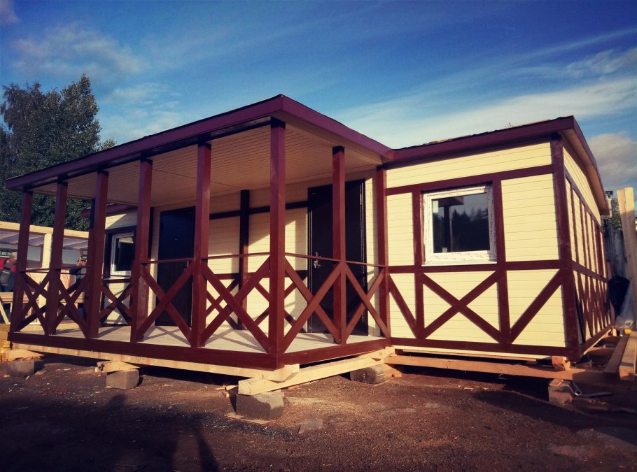 Бытовка с верандой