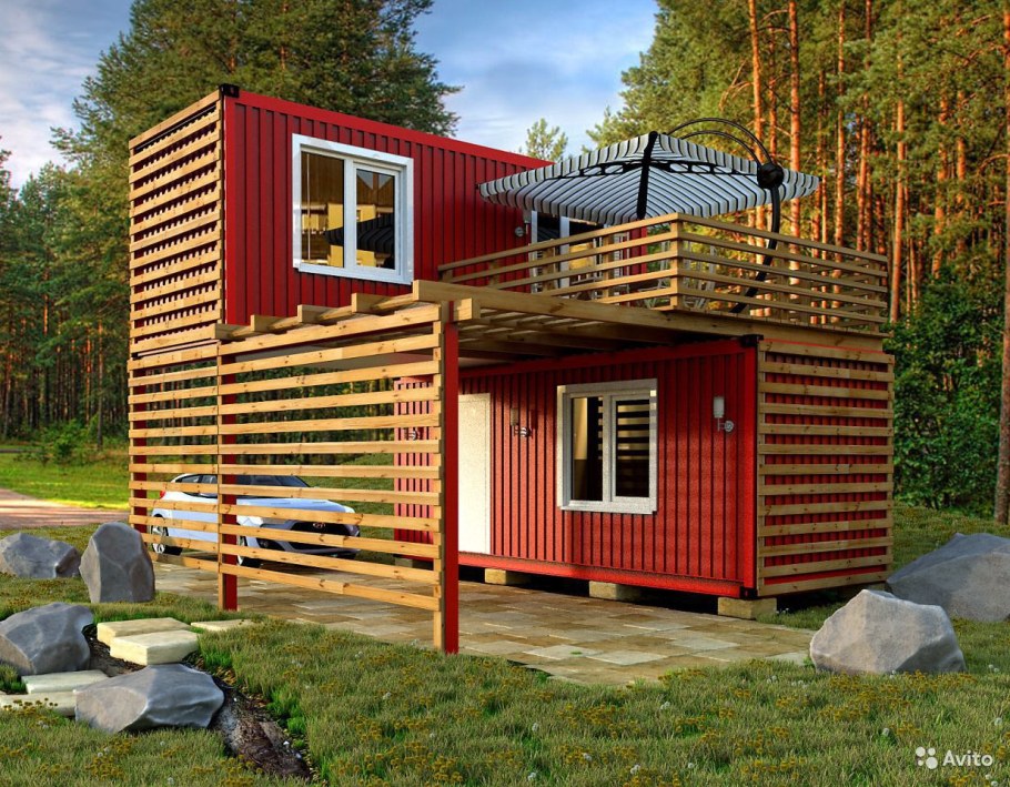 Дачный модульный домик 6.6.9 Авангард