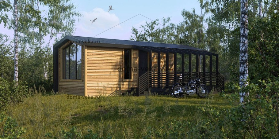 Дачный дом из бытовок