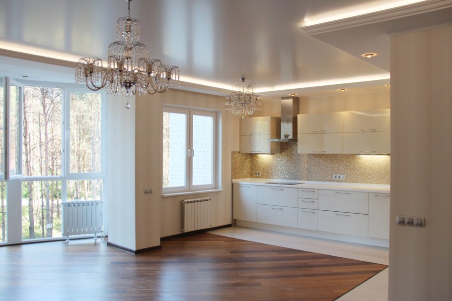 Отделка потолка в новостройке