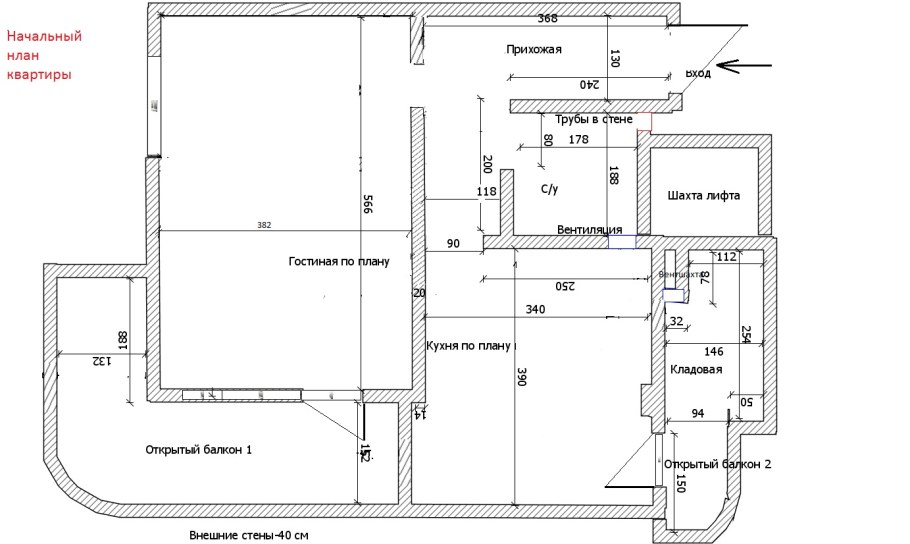 Схема установки настенного газового котла