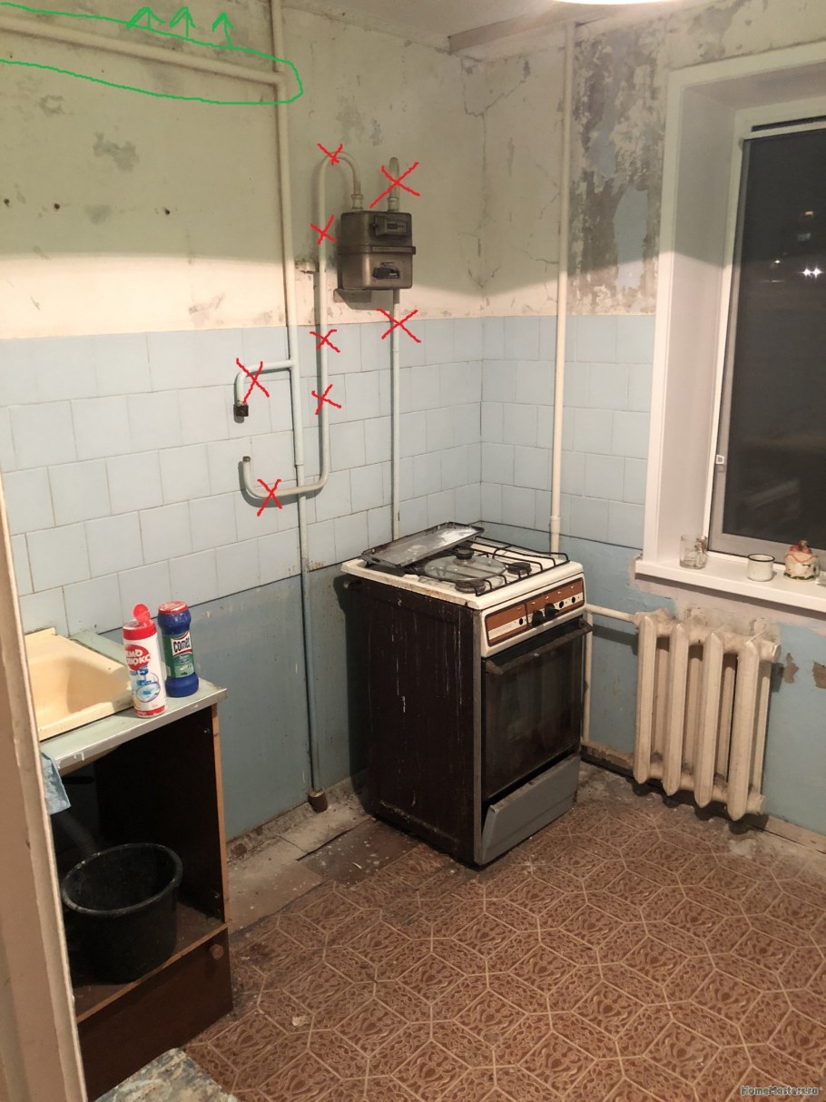 Переделка газовой трубы в квартире