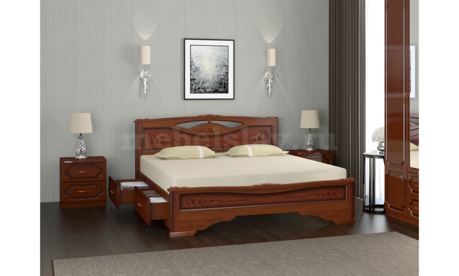 Кровать Грация орех Браво мебель