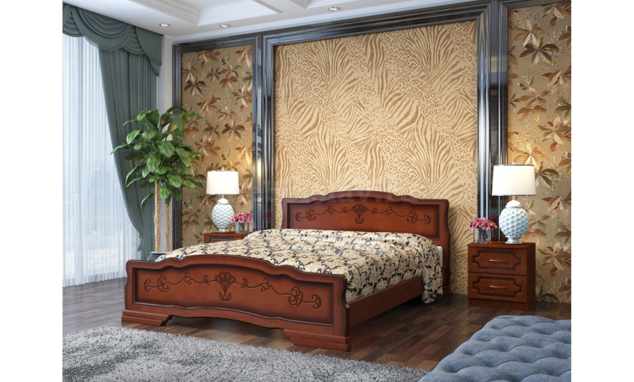 Кровать Грация античный белый Браво мебель