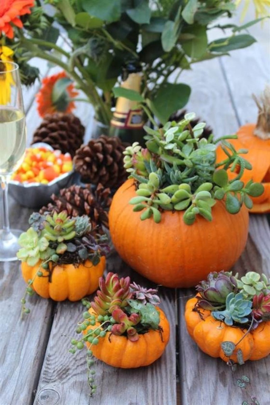 Экибана осенняя композиция