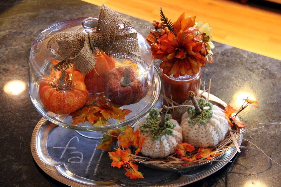 Осенняя экибана в тыкве