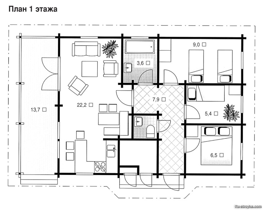 Чертеж дома z7