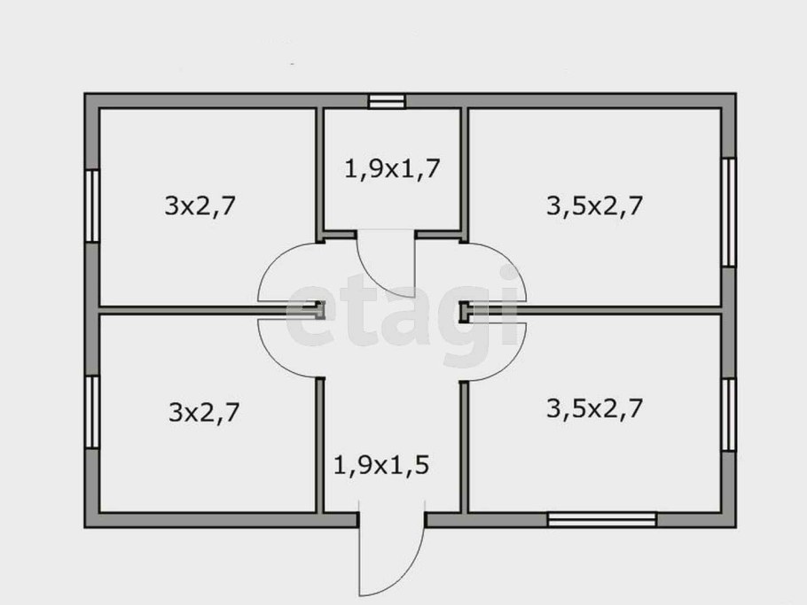 Дом 6х10 одноэтажный планировка