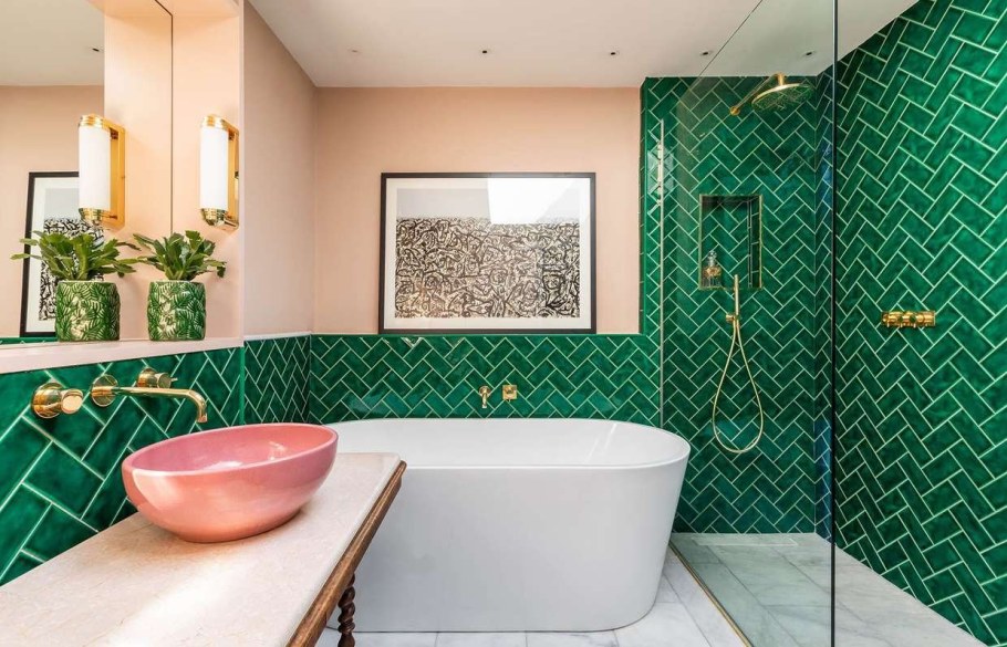 Имитация малахита акриловыми красками