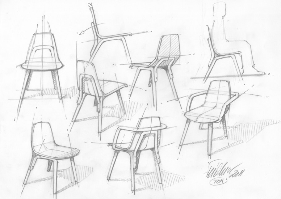 Стул сзади референс