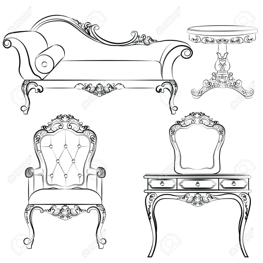 Мебель Барокко для рисования