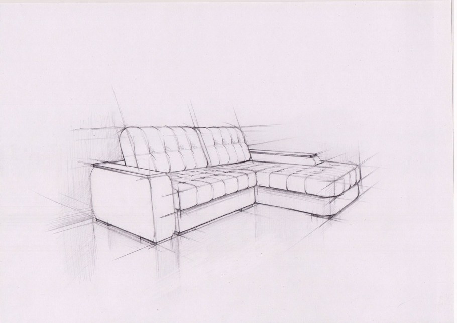 Диван зарисовка