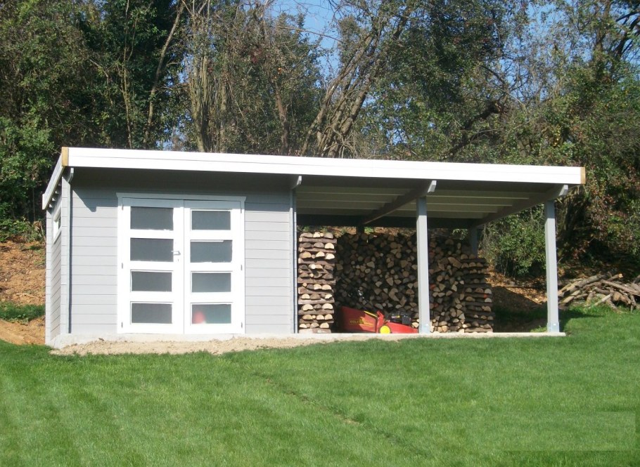 Беседка с хозблоком