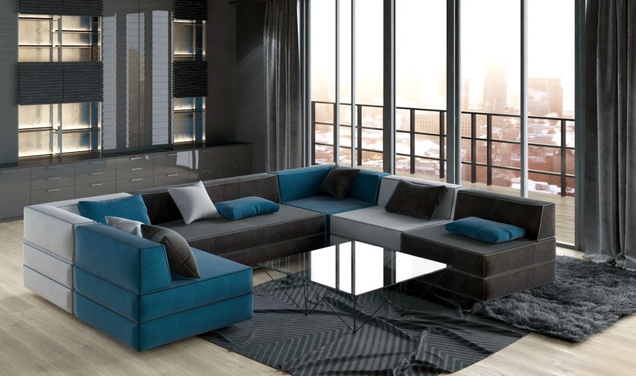 Угловой диван в гостиную