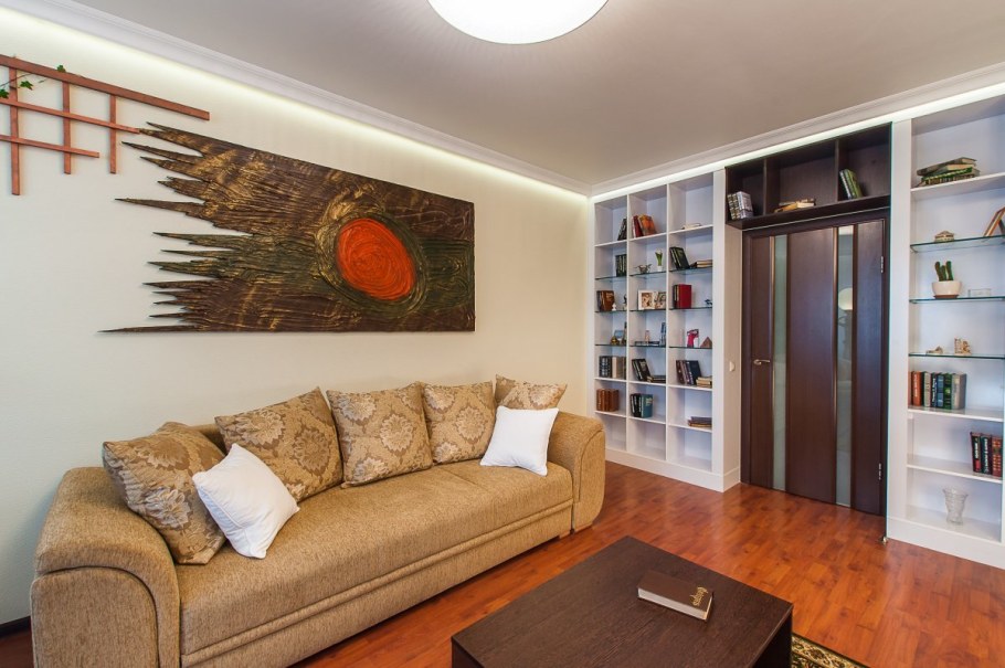 Интерьер комнаты 18 кв.м гостиная