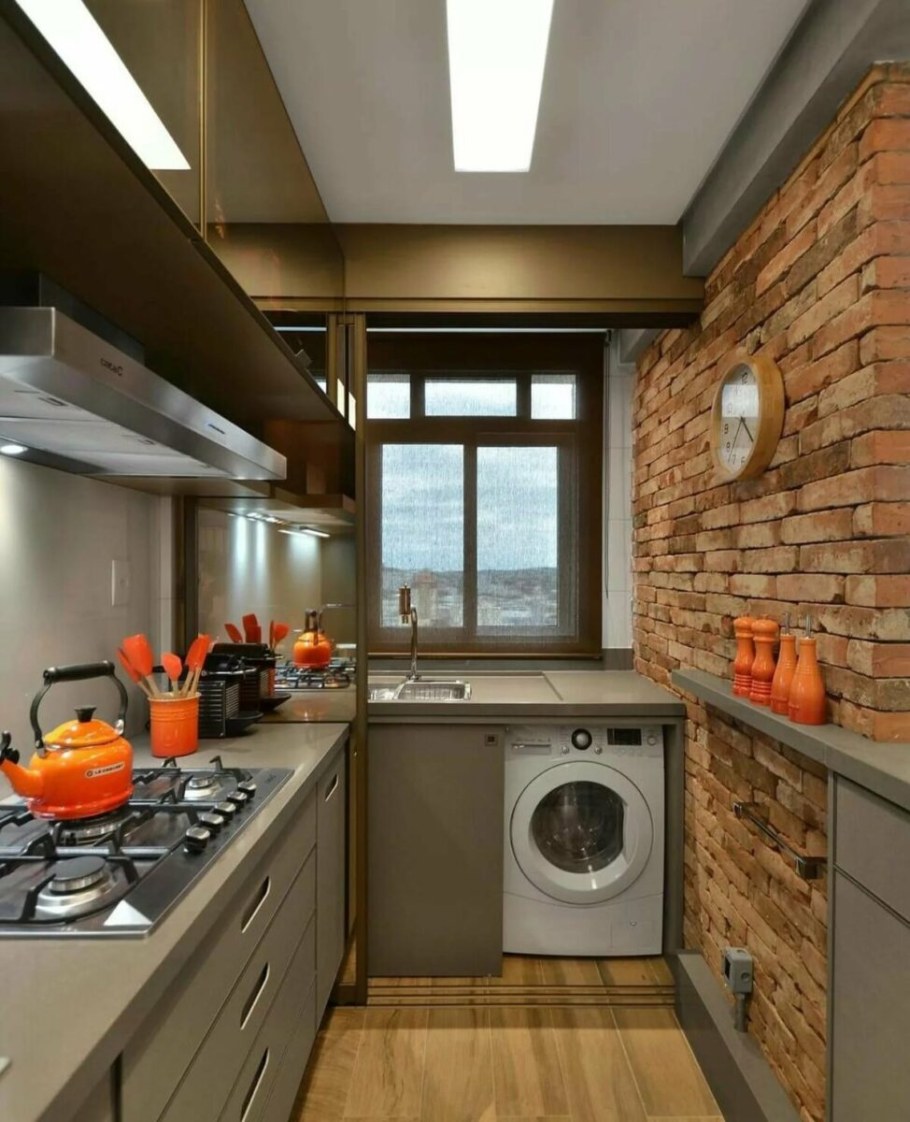 Кухня в стиле лофт 10 м2