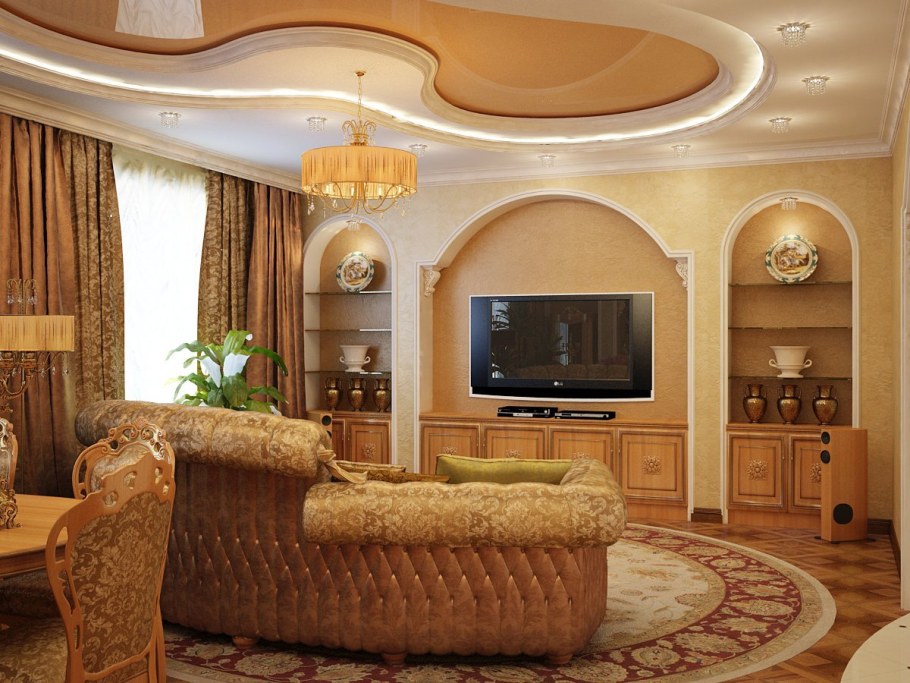 Евроремонт гостиная