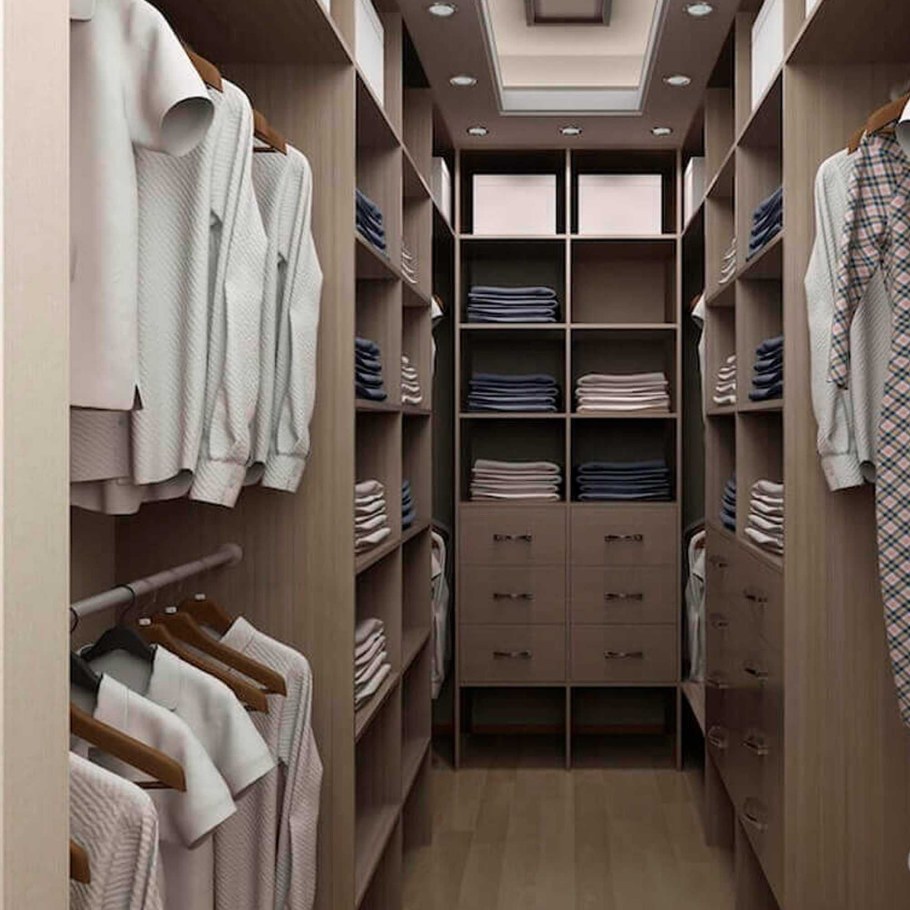 Гардеробная комната планировка с размерами 2х1.5 Леруа