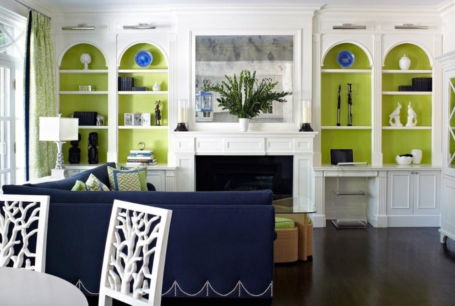 Цветные акценты в интерьере