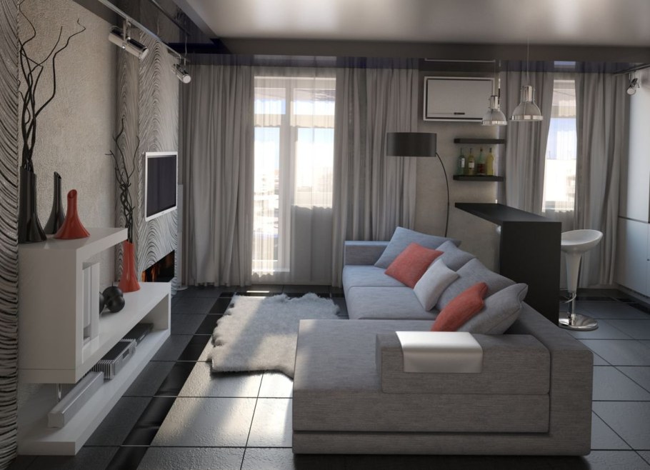 Расстановка мебели в однушке