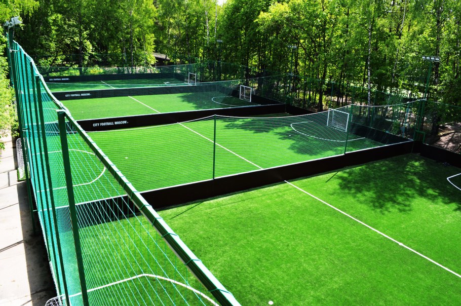 Мини баскетбольная площадка на даче