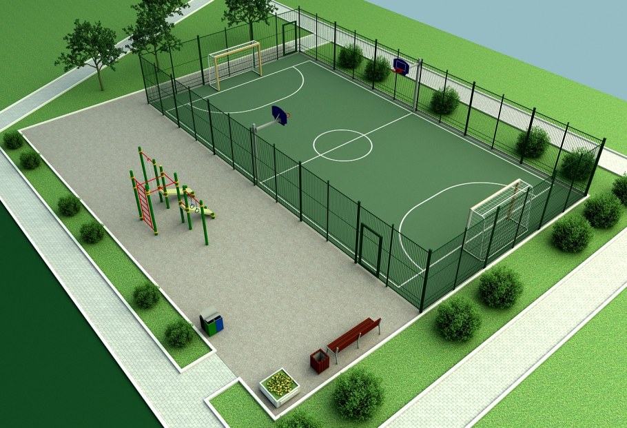 Баскетбольная площадка 3x3