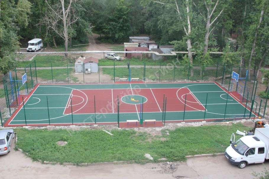 Площадка для минифутбола искусственная трава