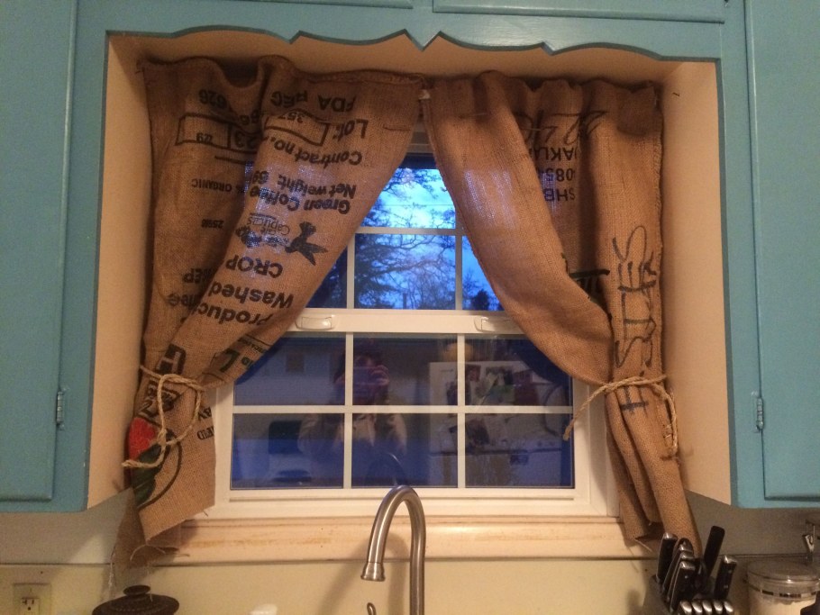 Занавески на кухню с кофе