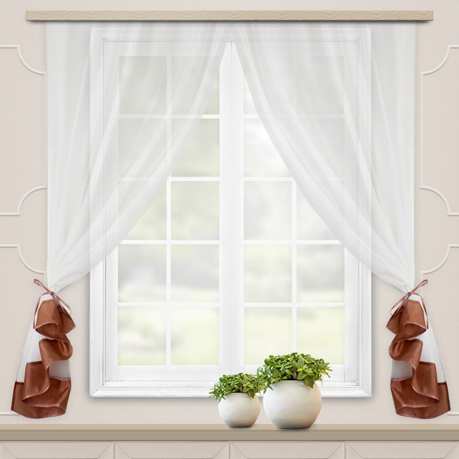 Шторы кофейные зерна