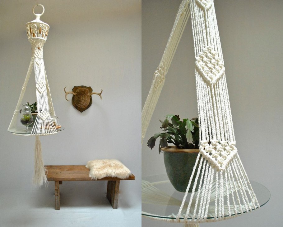 МК подвесное кресло макраме