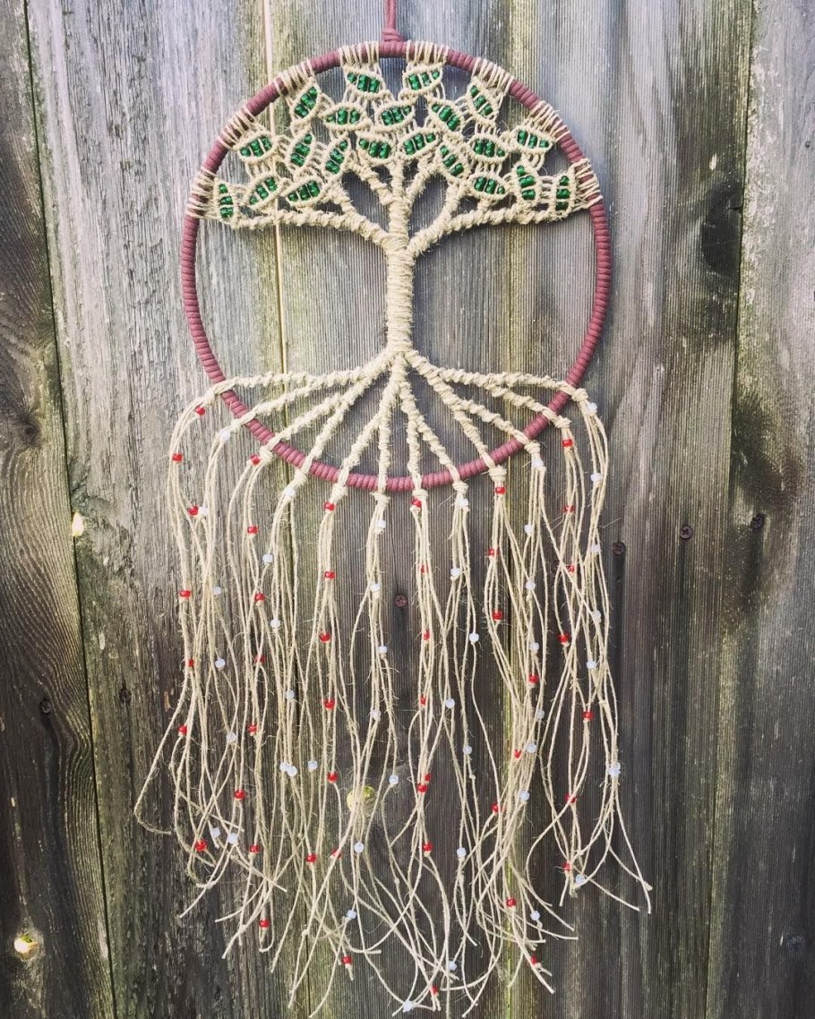 Абажур макраме