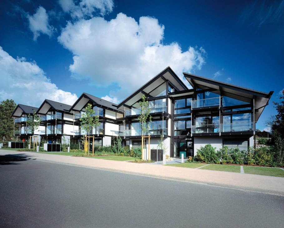 Фахверк с плоской крышей